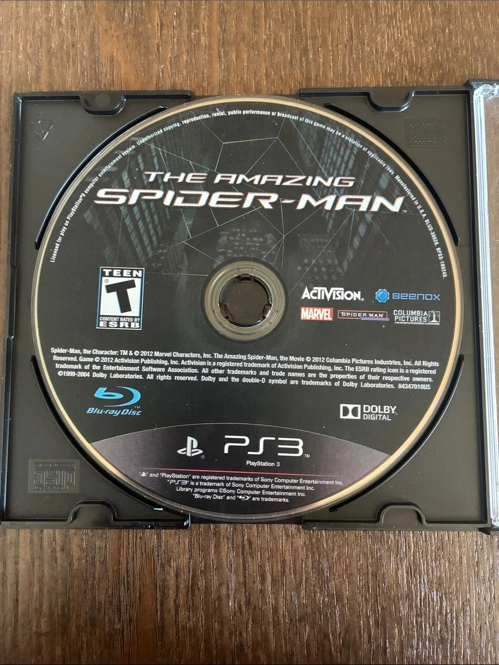 The Amazing Spider-Man (PS3) Blu-ray Disc - Black